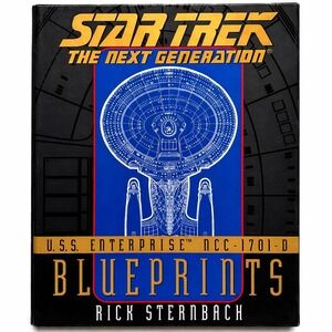 StarTrekTNG USS Enterprise NCC-1701-D Blueprints Rick Sternbach 1996 Pocket Book